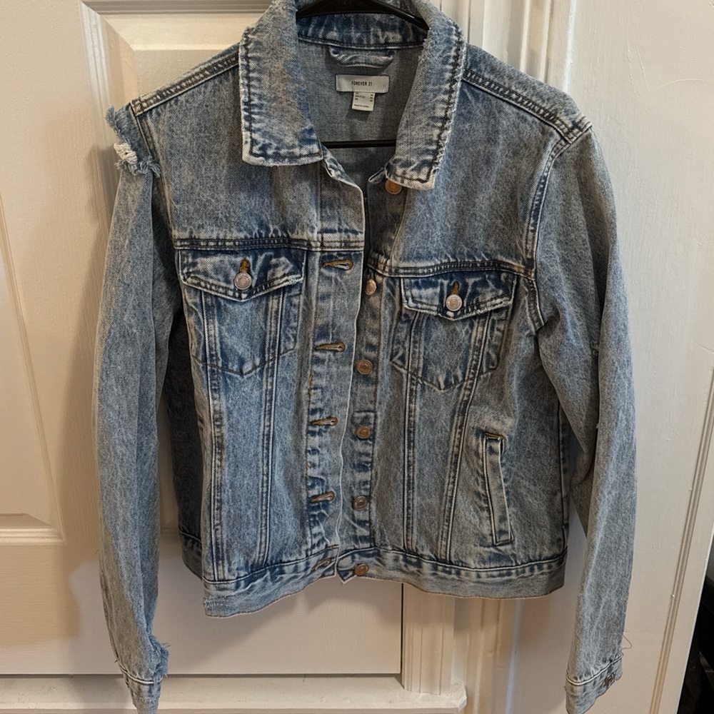 Forever 21 Light Wash Jean Jacket